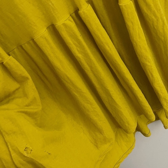 Catamaran Pleated Drop-waist Dress Relaxed Tiered Style Resort Bohi chic coastal - Picture 6 of 6